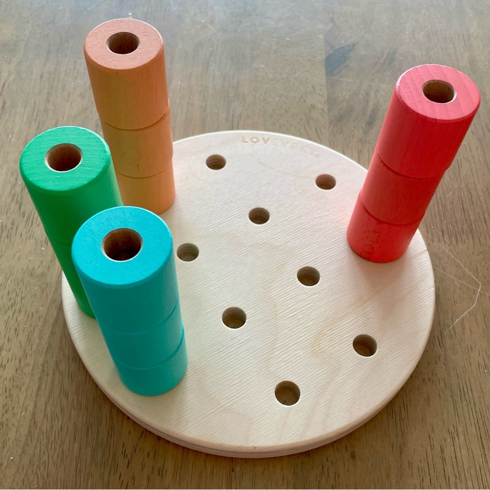 Lovevery Wooden Stacking Pegboard